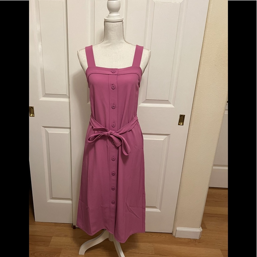 EVERLANE -  NWT The Japanese GoWeave Picnic Dress in Magenta, Size 0